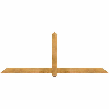 Ekena Millwork Eugene Rough Sawn Timber Gable Bracket, Western Red Cedar, 84"W x 31"H x 4"D x 4"F, 9/12 Pitch GBW084X31X0404EUG00RWR